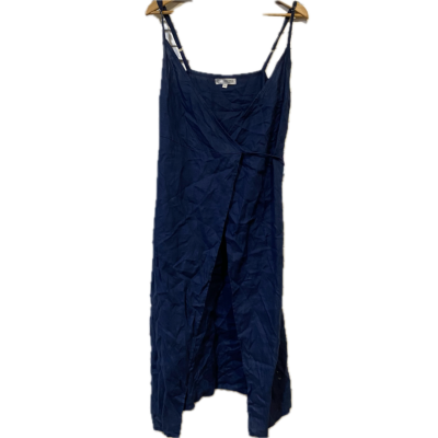 LJC Designs Womens Wrap Dress Size M Navy Blue 