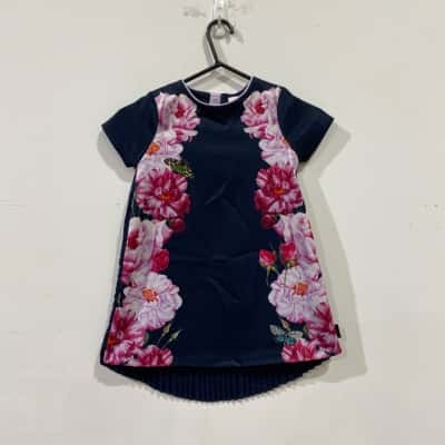 Ted Baker Girls Dress Age 5-6 Floral 