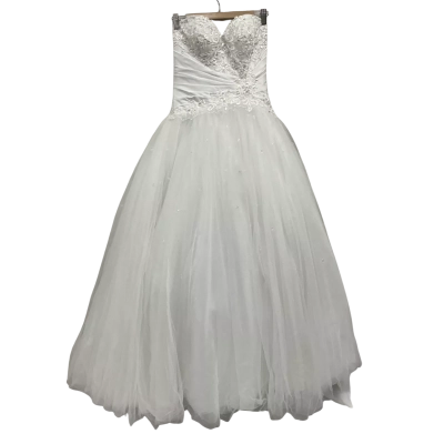 Allure Bridals Womens  Size 4 Formal Dress White