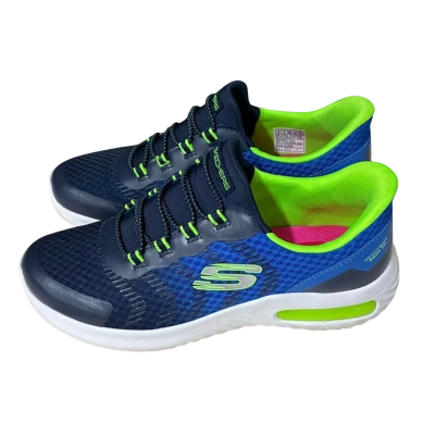 Skechers Kids Size 4 Shoes Blue / Green 