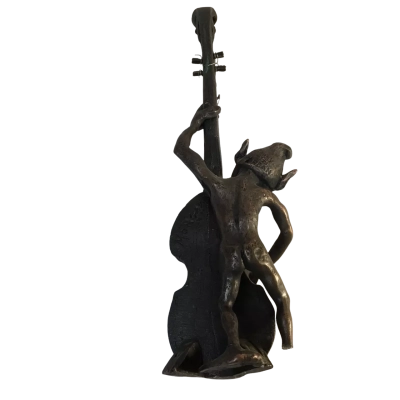 Modernist Bronze Verified Artist Signed Missing Foot as is Approx 23.5 x 7cm