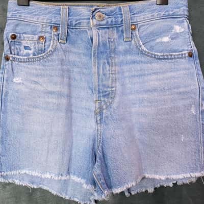 Levis Womens  Size 24 Denim Shorts Blue 