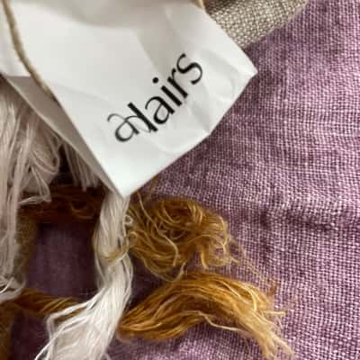 Adairs linen checked throw