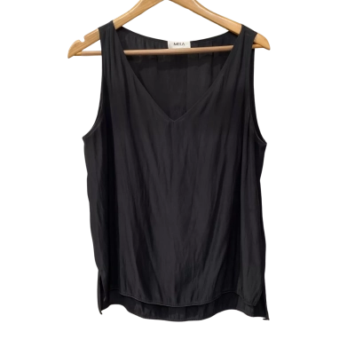 Mela Purdie Womens  Size 12 Sleeveless Top Black  