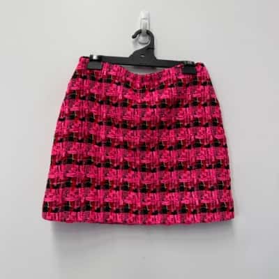 Decjuba Pink Woven Mini Skirt - Size 10 