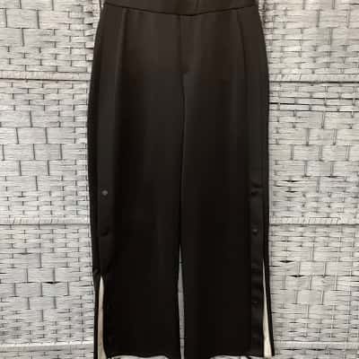 Decjuba Womens  Size M Wide Leg Pants Black  / White 