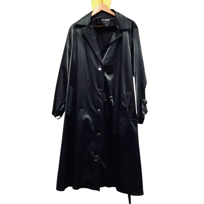 MySize, Women’s Size M, Black Trenchcoat