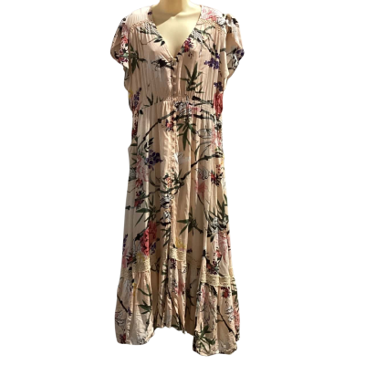 Jaase Womens  Size 20 Maxi Dress Floral / Orange 