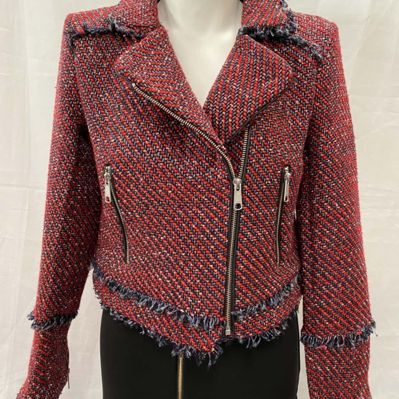 boucle biker jacket