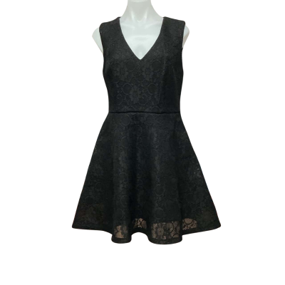 Guess Womens Size L Cocktail Dress Black  