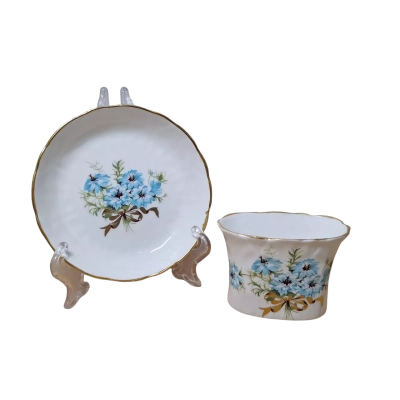 Vintage Aynsley Bone China Set of 2