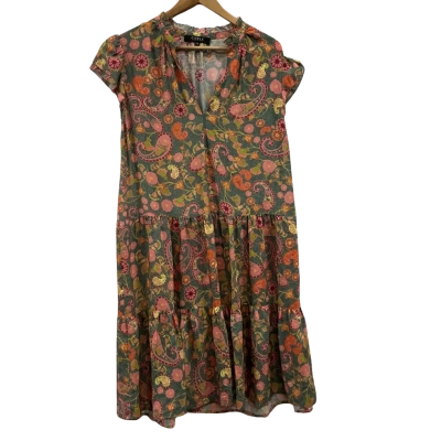 Cable Melbourne Womens  Size 12 Short Sleeve Dress  Multicoloured 