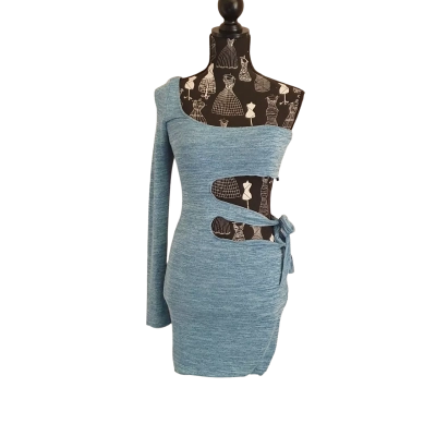 White Fox Womens  Size M Mini Dress Blue BNWT