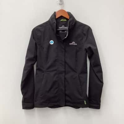 Kathmandu Waterproof Zip Jacket Black - Size 8