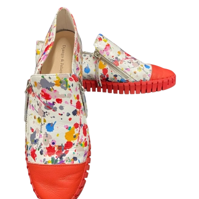 Django & Juliette Womens Size 39 Loafers Multicoloured / Red / White 