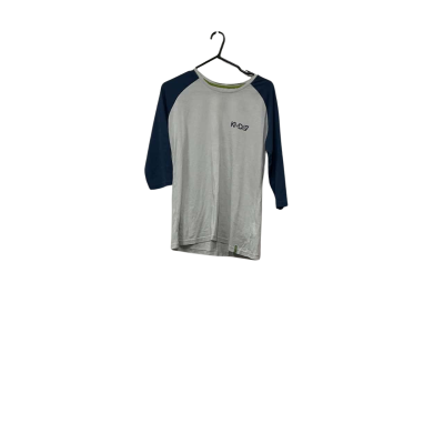 Kathmandu Womens  3/4 Sleeve Top Blue / Grey T Shirt Size 12 