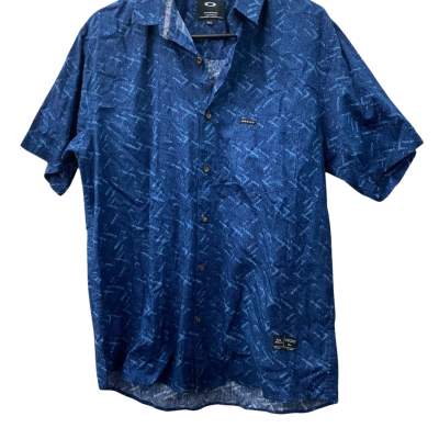 Oakley Mens  Size 31 Short Sleeve Shirt Navy Blue 