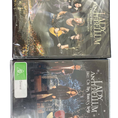 Lady Antebellum 2DVD’s. Live on this winter’s night & Own the night. 