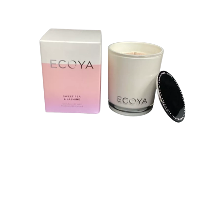 NEW - Ecoya Sweet Pea & Jasmine Mini Soy Candle 