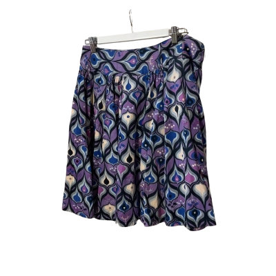 Uttam  London Womens  Size M Pleated Skirt Pattern / Purple 