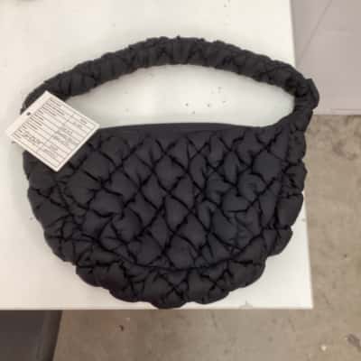 Globite Womens Handbag Black puff bag 