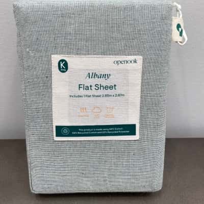 Openook Albany Flat Sheet - Green - Size King