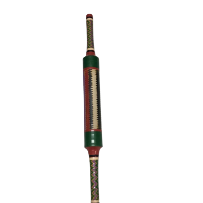 Vintage Hand-painted Wooden Belan Rolling Pin 