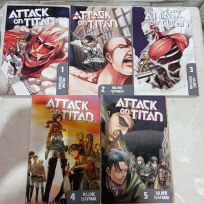 Attack on titan manga Volume 1-5