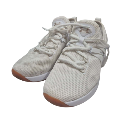Under Armour Womens Sneakers Size 8 Gold / White 