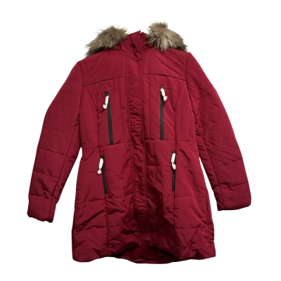 Coalition LA, Womens, Size XL, red jacket with faux fur hood