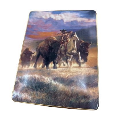 Day of the hunt franklin mint heirloom collector plate - Detha Watson And Tom Beecham