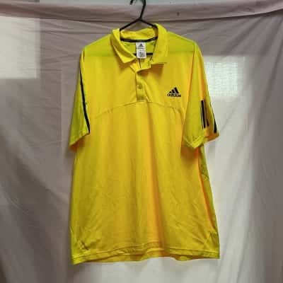 Adidas Mens  Size XXL Polo Shirt Yellow 