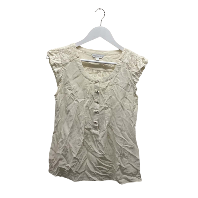 Forever New Size 10 Beautiful Cream Silk Blouse