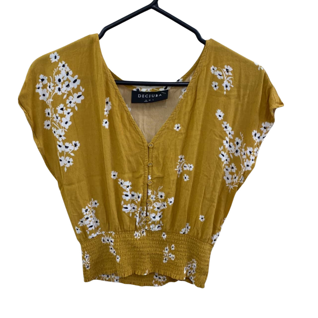 Decjuba Womens Size S Floral Tops Floral / Yellow (s) - Used Very Good ...