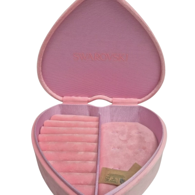 Swarovski - Pink heart jewellery box - New in box.