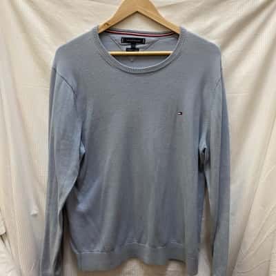 Tommy Hilfiger Mens  Size L Jumper Blue / Grey 