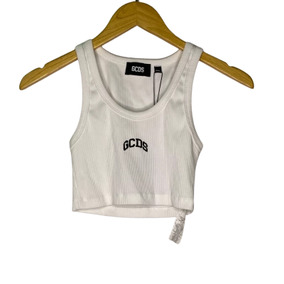 GCDS Womens  Singlet Size S Black  / White 