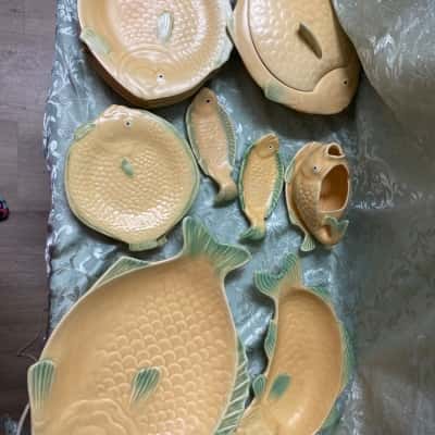 Vintage Shorter & Sons Fish Service Set