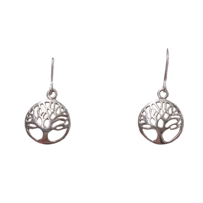 Tree of Life Silver Earrings 