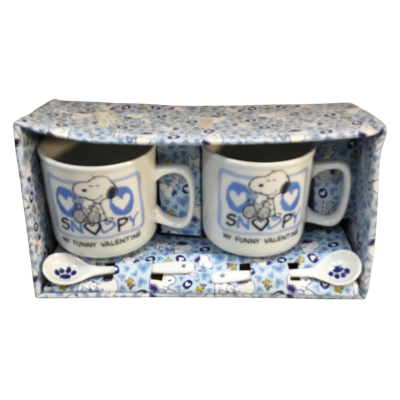Snoopy Mugs and Spoons as pictured