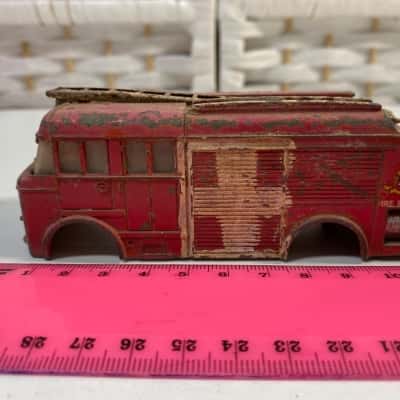 Vintage Model car Fire engine Body only