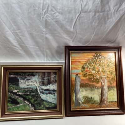 2x Canvas Paintings