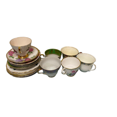 Vintage Cups, Saucers & Cake Plates - Collection of 6 each