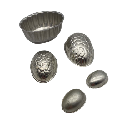 Vintage Metal Easter Egg & Jelly Moulds