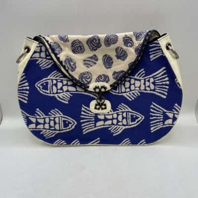 Spencer & Rutherford Womens Handbag Animal Prints/Blue/White  READ  DESCRIPTION PLEASELimited edition Number 22 of 500   HB2