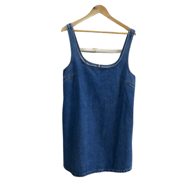 Witchery Womens  Size 12 A Line Denim Dress Indigo