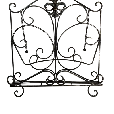 Vintage French Country Wrought Iron Recipe Book Holder