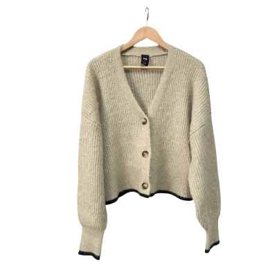 P.E Nation Womens  Size M Cardigan Beige 