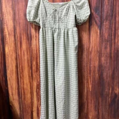 Miss Selfridge  Size 10 Checked / Green dress 