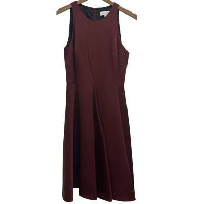 Veronika Maine Womens  Size 6 Sleeveless Dress  Deep Wine/ Burgundy